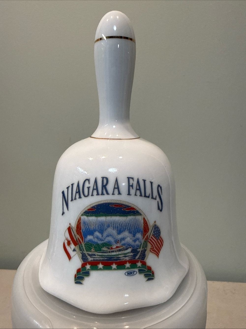 Vintage Porcelain Niagara Falls Bell Souvenir Approximately 3.5" Tall